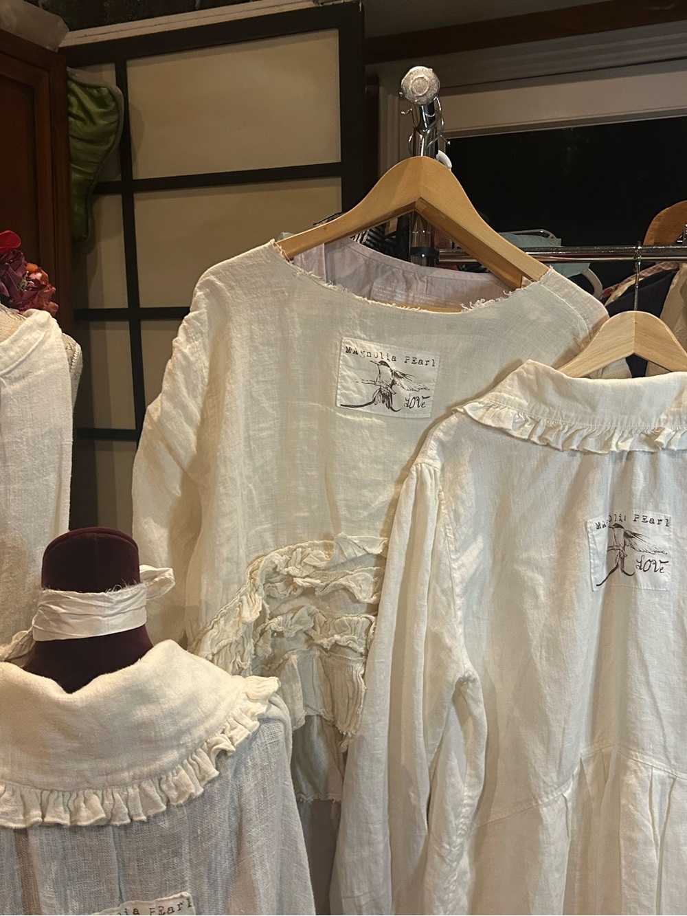Magnolia Pearl white linen collection